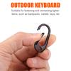 Metal Buckle Keychain Climbing Hook Zinc Alloy Strong Carabiner Key Holder Ring Carabiner Clip Keychain EDC Outdoor Tool