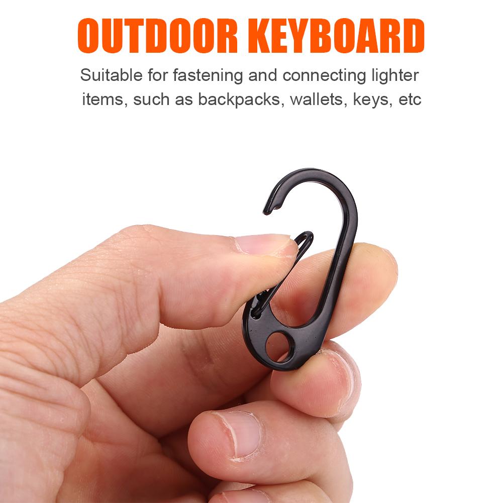 Metal Buckle Keychain Climbing Hook Zinc Alloy Strong Carabiner Key Holder Ring Carabiner Clip Keychain EDC Outdoor Tool