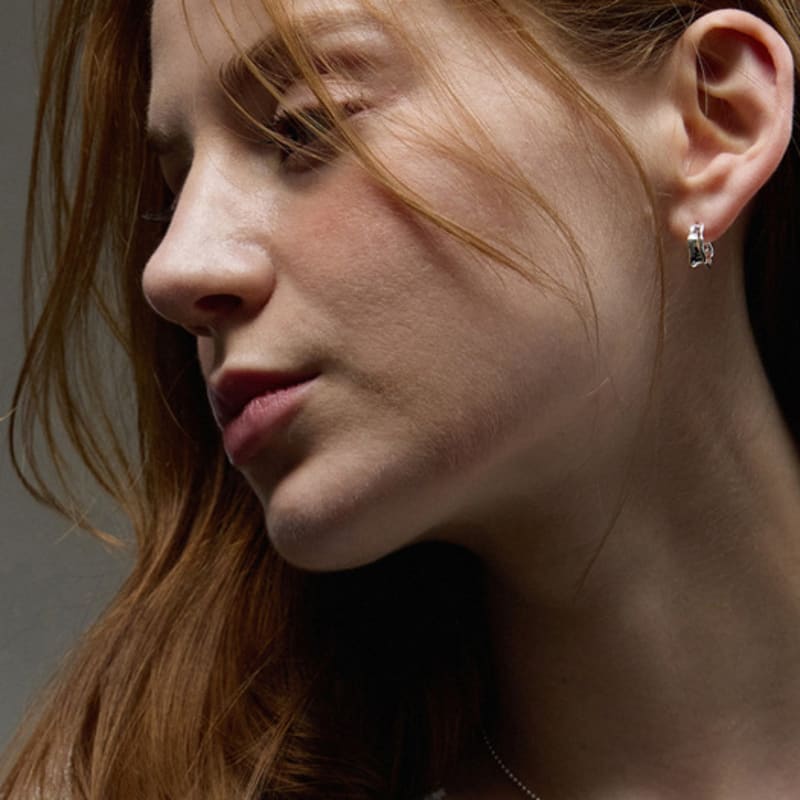 PAIGEFLYNN JEWELRY [925 Silver] Rib Wave Earrings