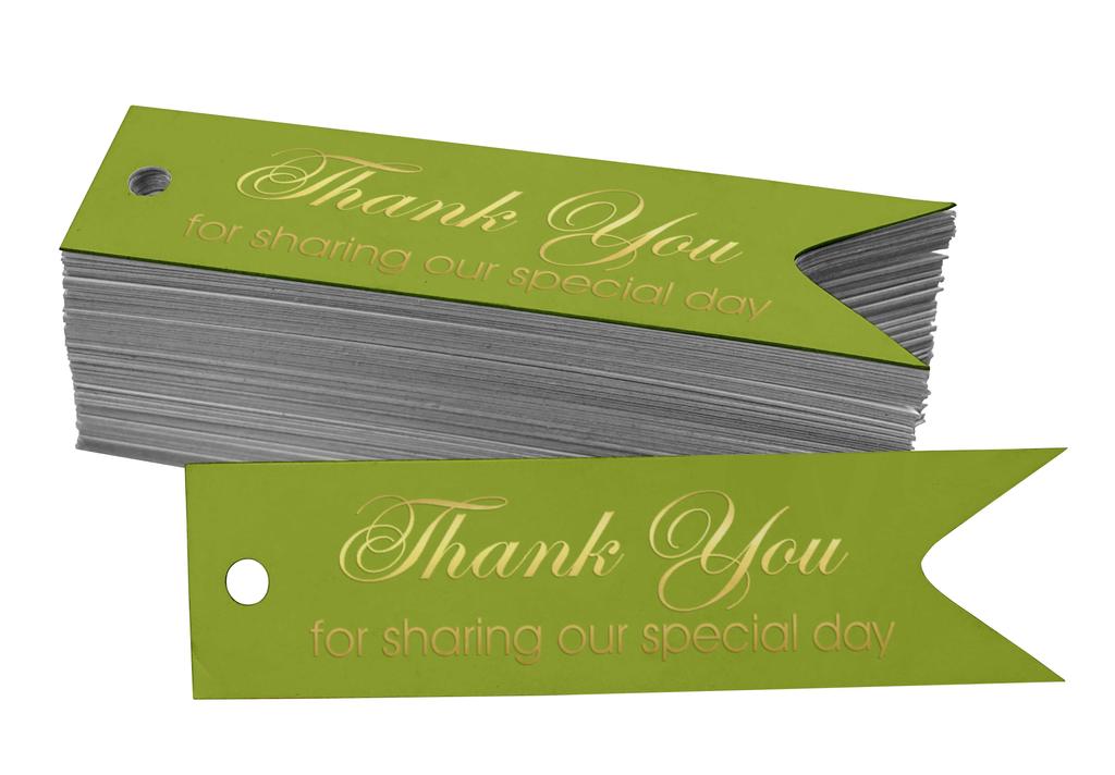 Inkdotpot Gold Foil Paper Hang Tags Thank You For Sharing Our Special Day Bridal Shower Favor Tags 100