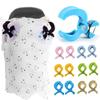 2 Pezzi Accessori Colorati per Seggiolino Auto per Bambini Clip Giocattolo in Plastica per Passeggino Molletta per Carrozzina/Passeggino per Agganciare Coperta Zanzariera Clip