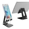 Mobile Phone & Tablet Desktop Holder: Adjustable Double-Fold Aluminum Stand