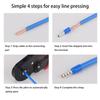 1000Pieces Electrical Cold Press Connector Electrical Cable Crimps Wire in Brass and PP for Various Wiring Applications