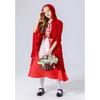 Girls Adorable Red Fairy Tale Costume Featuring High Quality Polyester Fabric Comfort For