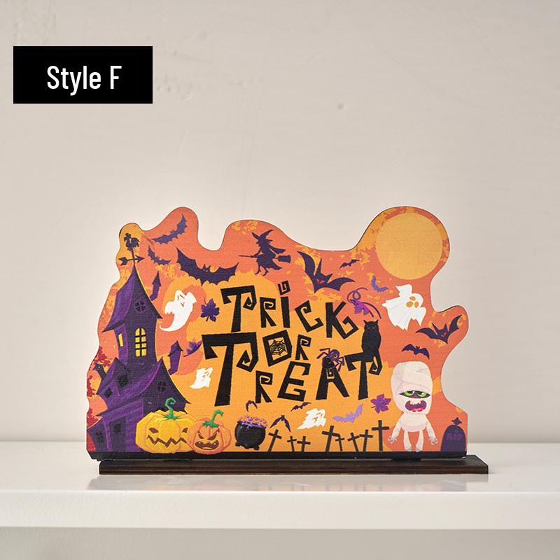 Halloween Cartoon Pumpkin Desktop Ornaments: Creative Decorations for Festive Scenes and Photo Props