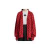 WE11DONE Logo Cardigan V-Neck Sweater Unisex Sweater Red WD-KC9-20-036-U-RD