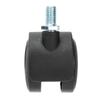 4pcs Black Locking Caster Wheels With Brake Furniture Caster Wheels Swivel Caster Wheels  Furniture