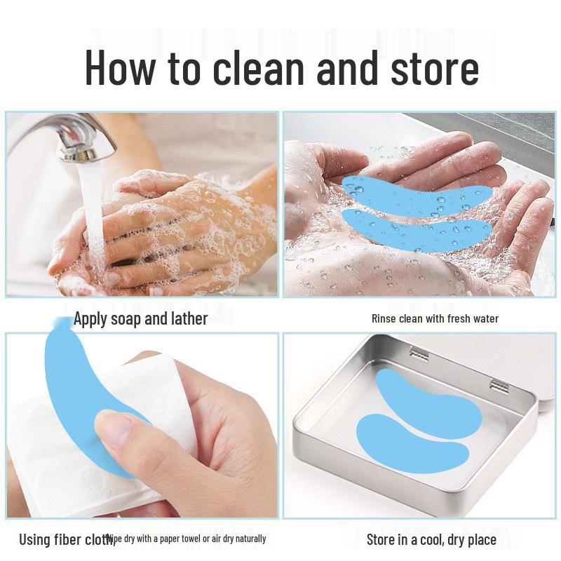 Reusable Washable Food-Grade Silicone Printable Eye Mask and Patch