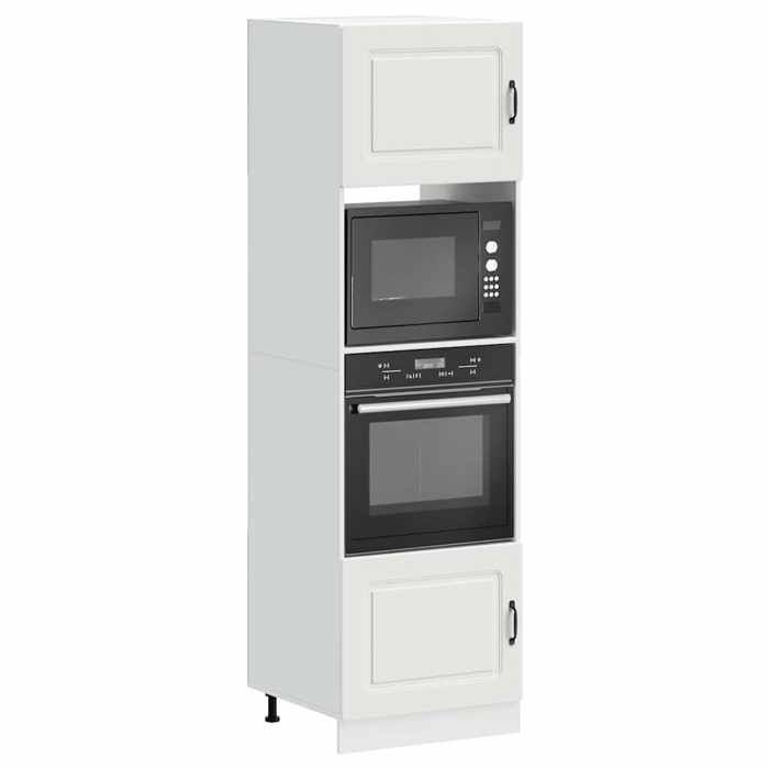 VidaXL Armoires de four 2 pcs Lucca blanc bois d'ingénierie, unité de four, armoire de four de cuisine, unité de base de 3315031
