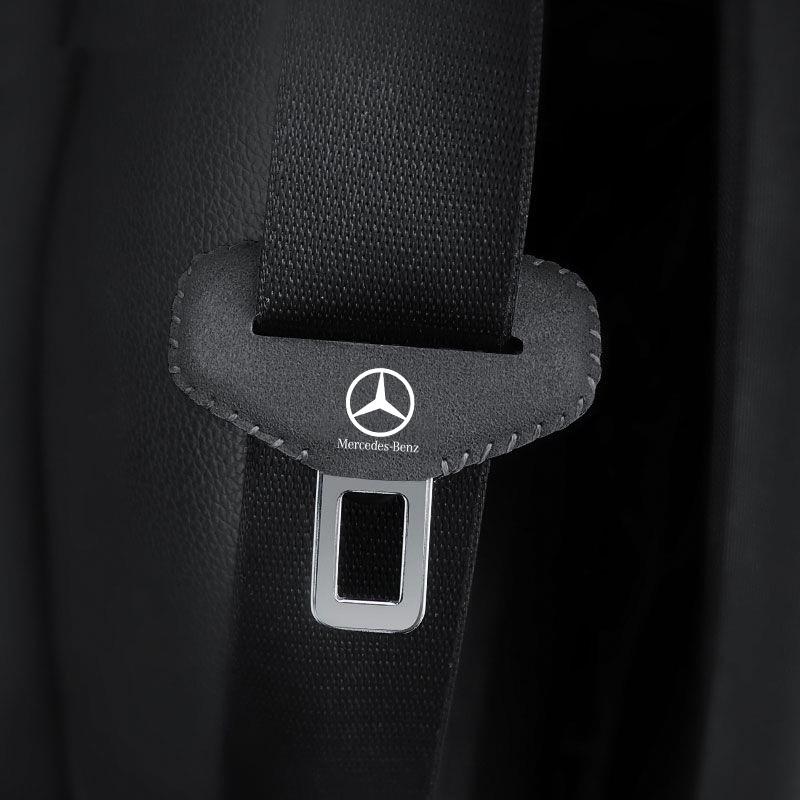 

GLC GLB Suede leather Car Safety Seatbelt Buckle Anti-scratch Protector Cover For Mercedes Benz A C E S G Class GLC CLE CLA GLB