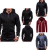 Stylish Men's Outwear Winter Hoodies Cozy Warm Jumper With Hooded Design