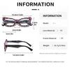 Butterfly Frame Anti Blue Light Reading Glasses with Spring Legs Colored Wing Hollow Border for Women Men