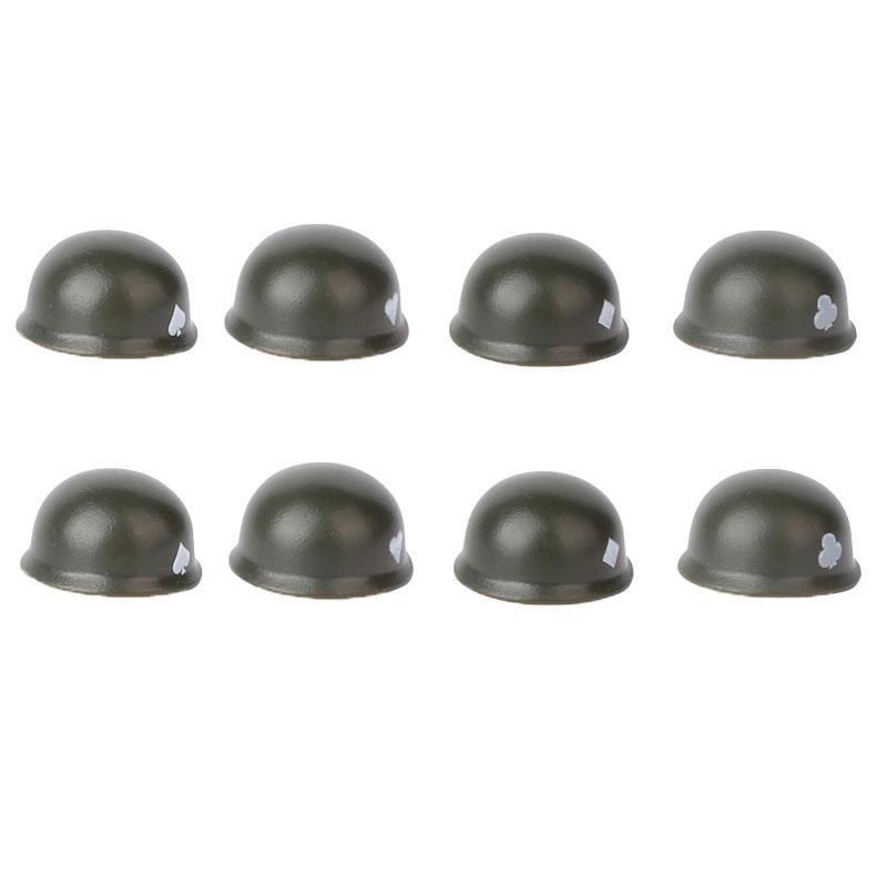 Military Figure MOC Building Block Accessories Vest Equipment Soviet American Soldier Helmet Hat Kit Mini Brick Toy Gift K48