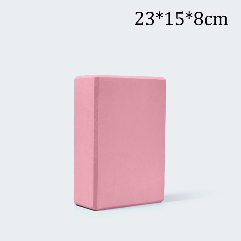 

23*15*8СМ Блок для йоги Підтримуючий Латексний Ева-піна Аксесуари для йоги для стабільності Поглиблює розтяжки Робота з тілом 23*15*8cm рожевий