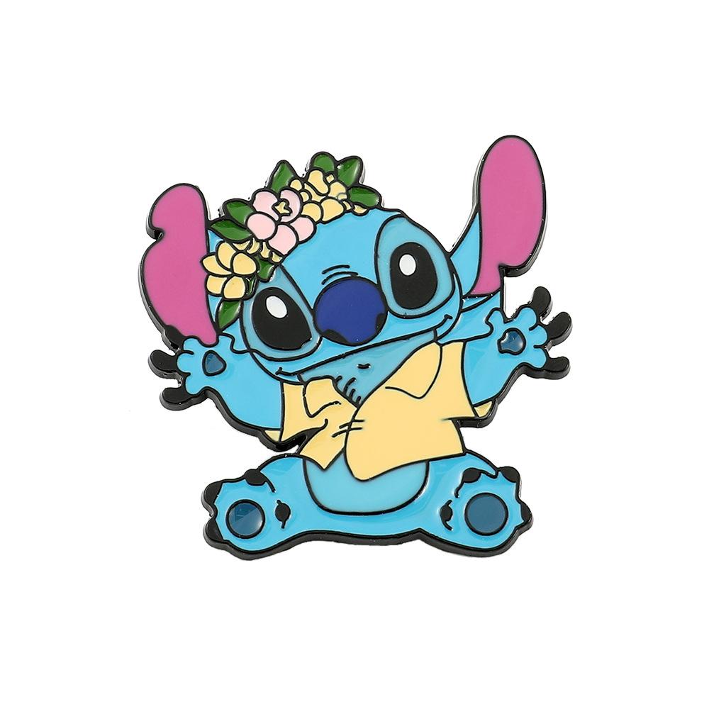 Cute Stitch Series Brooch, European and American Animation Cute Metal Badge, Backpack Jewelry