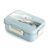 Microwave Lunch Box Wheat Straw Dinnerware Food Storage Container Bento Box Children Kids School Office