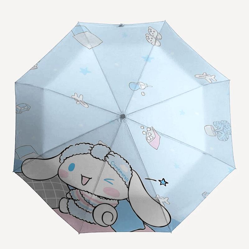 

1pc CINNAMOROLL umbrella automatic open/close, 8-Rib Durable Frame, Compact Folding Design, Ideal Birthday/Holiday Gift e1200A