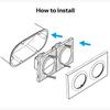 SONOFF EF2G 2-Gang Wall Switch Frame Plastic Junction Box Module Enclosure, 157x86mm