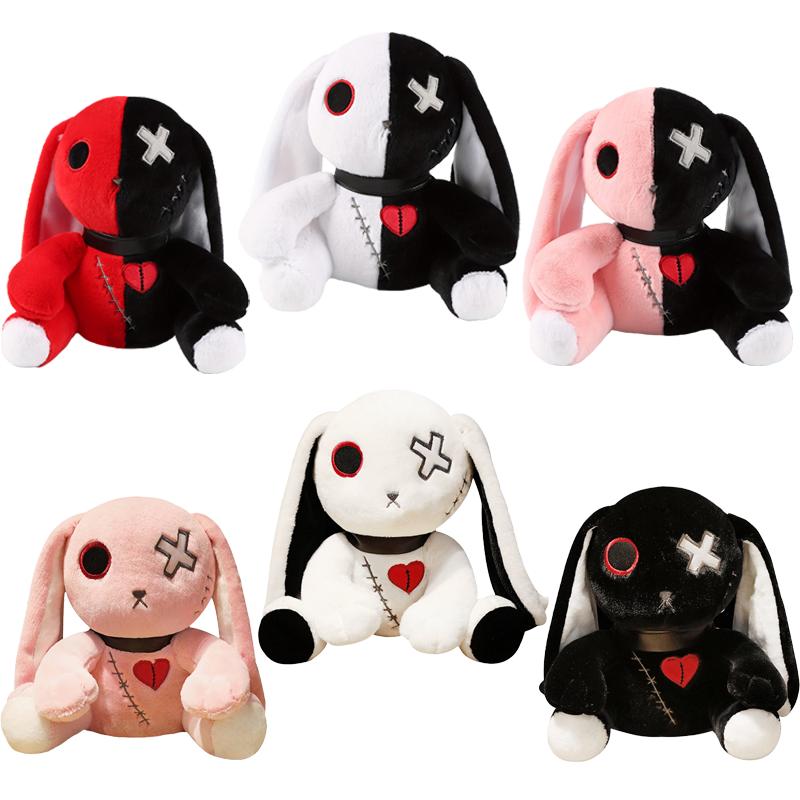 Peluche Coniglio Spettrale Gotico Coniglietto Peluche Statua Bambole Pazzo Horror Giocattolo per Feste Decorazione per la Casa Regali di Compleanno per Bambini