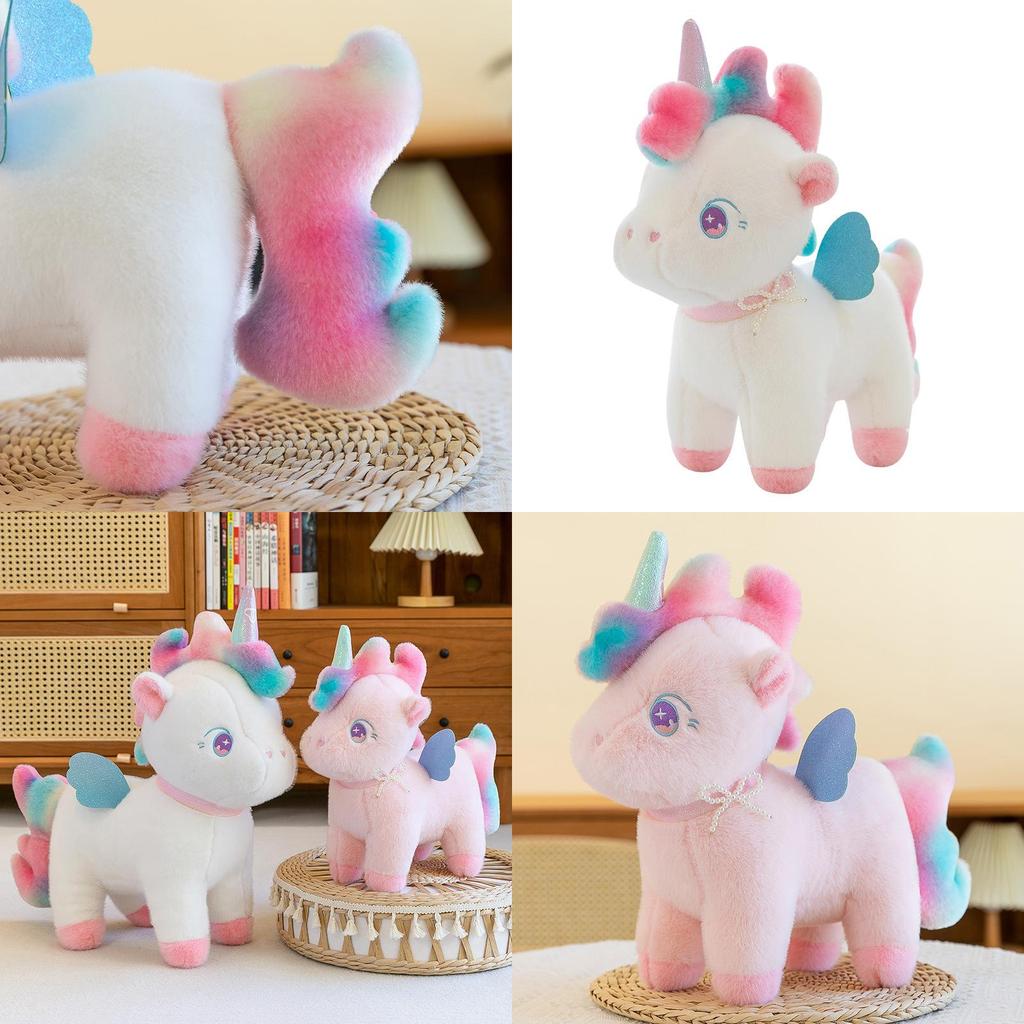 Unicorn Plush Toy Soft Stuffed Animal Pillow For Kids Girls Bedroom Decor Special Characters Included