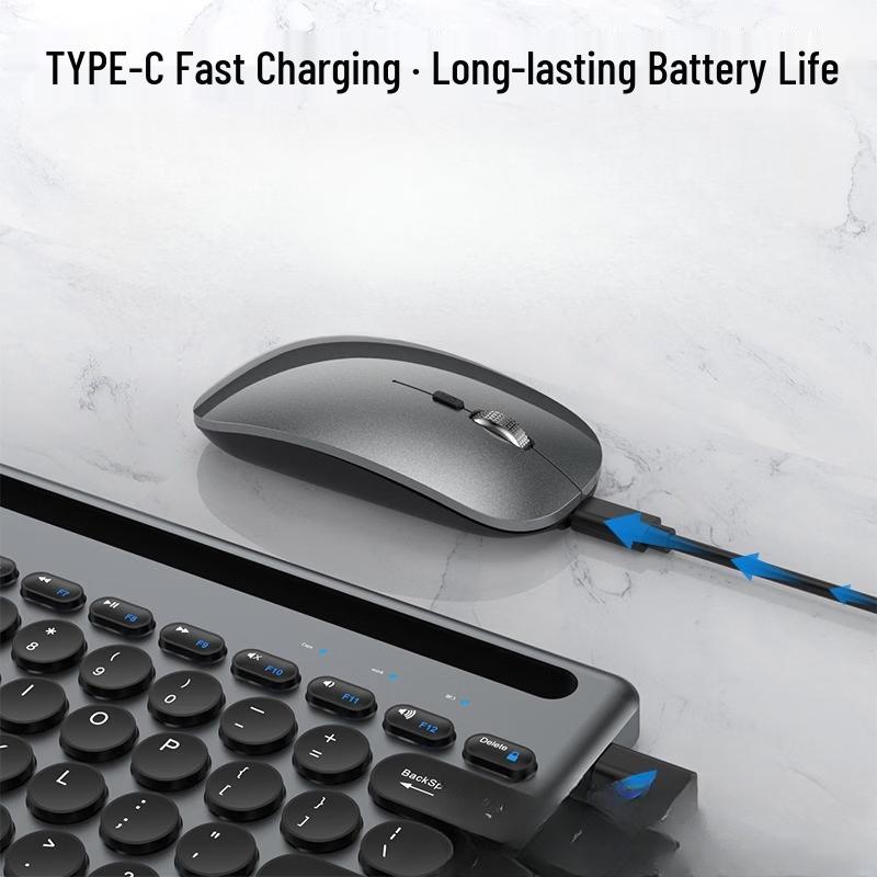 OLOEY Wireless Bluetooth Dual-Mode Keyboard & Mouse Combo