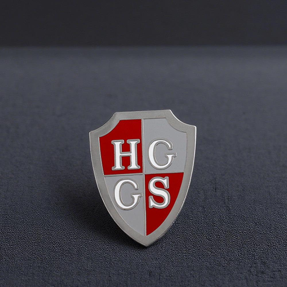 Harvey Green Girls' Grammar School Heartbeat Love Campus Story Badge Brooch