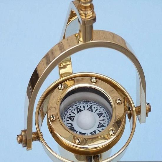 Brass Desk Hanging Compass 8" Nautical Home - Office Decoration and Gift Item