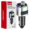 Car FM Transmitter 2×USB-A microSD 12V 24V AMIO-04654