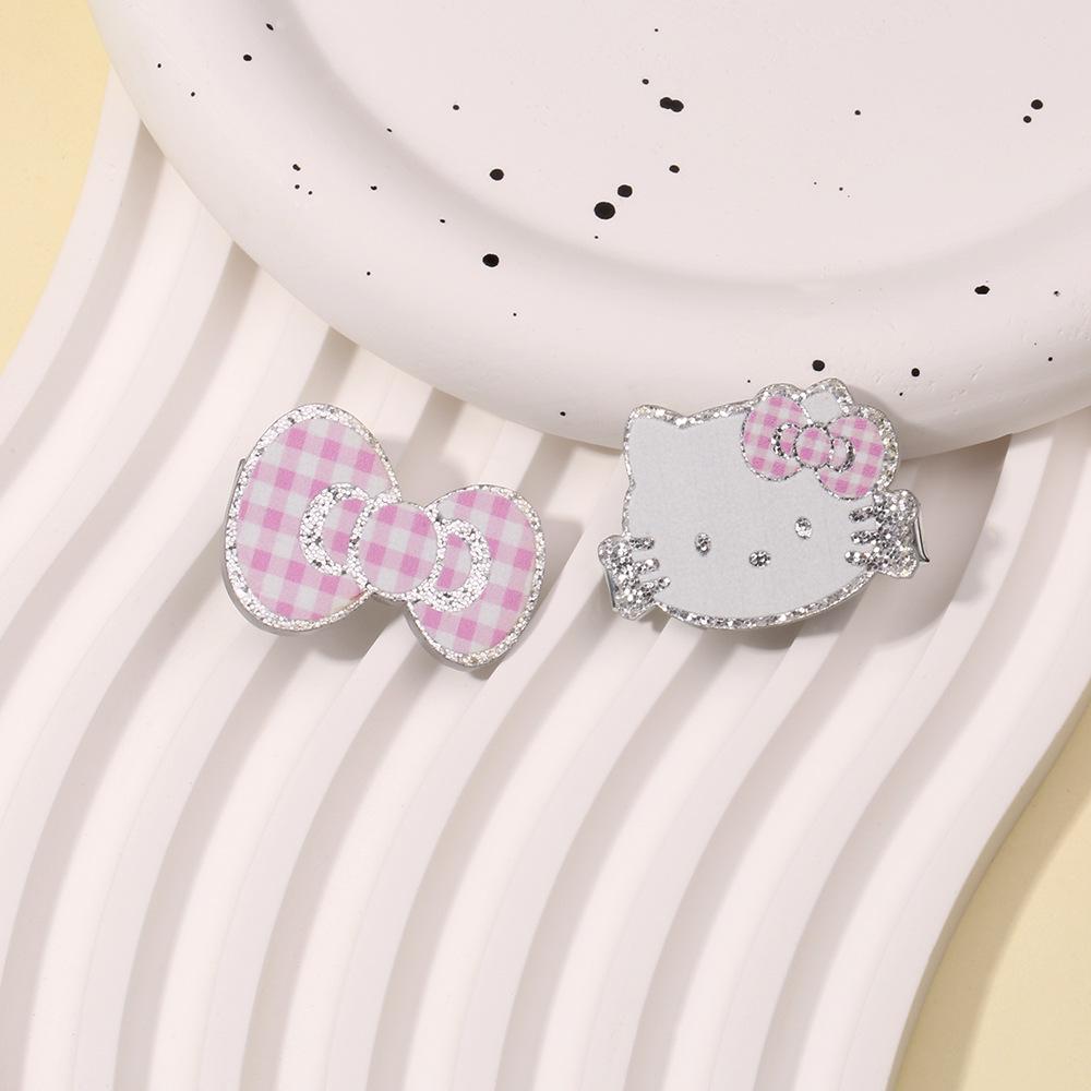 Pink Kitten Hair Accessories Set - Cute Hair Ties & Clips for Girls