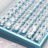 Xiaomi 132 Keys Crystal Transparent Keycaps For MX Switch Mechanical Keyboard Similar SA Profile Keycap ISO Enter RGB backlit Key Caps