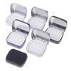 Portable Empty Watercolor Tin Box 24 Grids Mini Watercolor Paint Palette Travel Painting Paint Tray Art Supplies