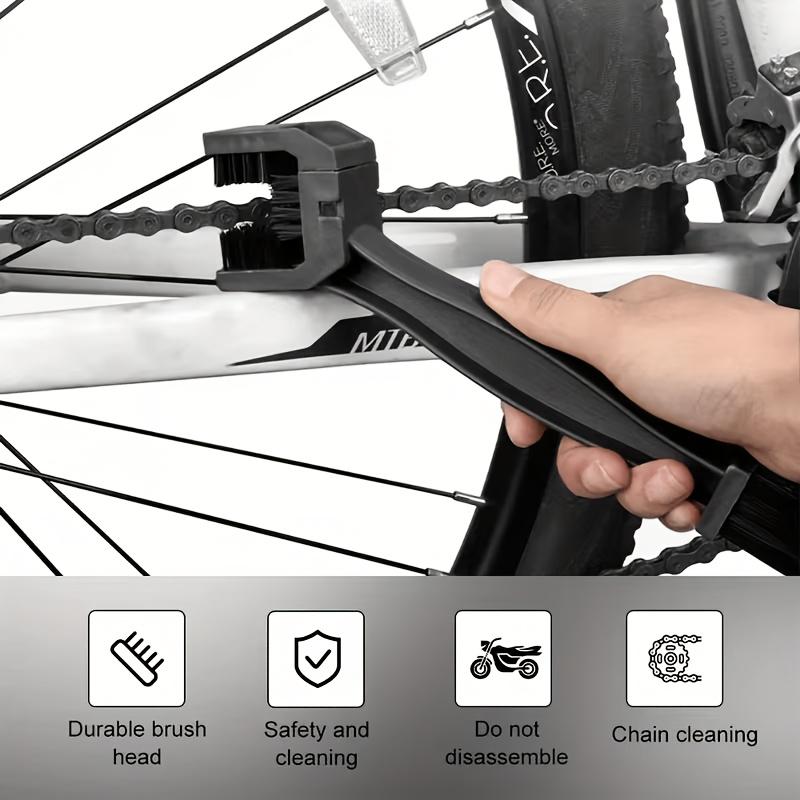 Spazzola per Pulizia Catena Bici e Moto a 3 Lati Strumento di Manutenzione