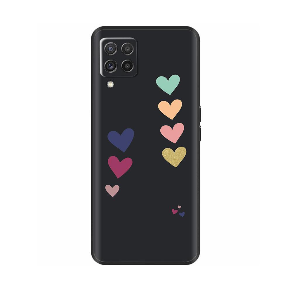 For Samsung Galaxy M22 M32 4G Case Phone Back Cover For Samsung M32 4G M22 F22 Case Soft Black Silicone Bumper Shell 6.4 Inch