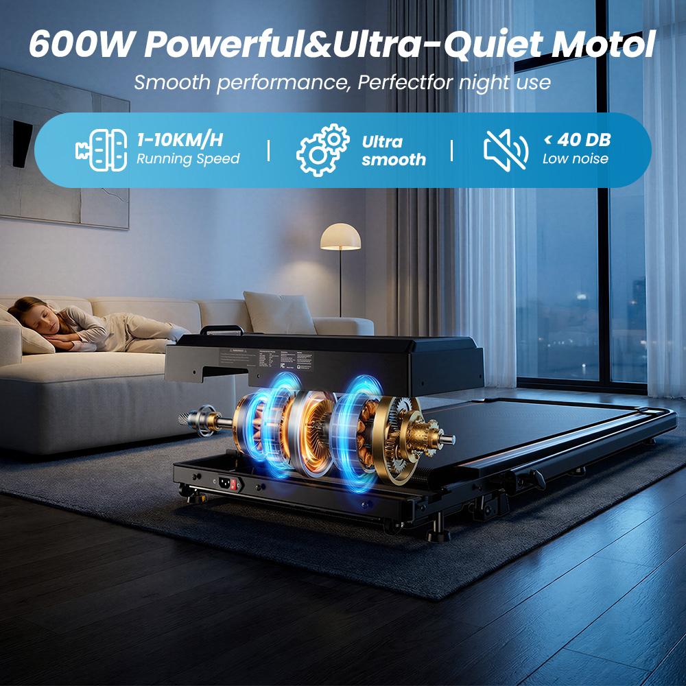 Formill FT41 Brushless Motor Walking Pad Incline Treadmill with Handle Bar 1–10KM/H Speed LED Display Remote Control Compact Home Office Treadmill