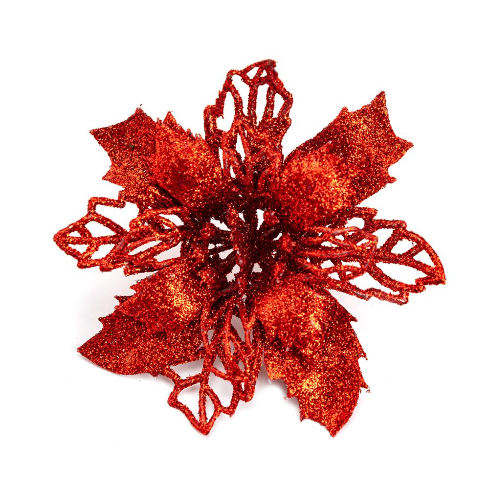 10Pcs Artificial Flowers 11/16CM Fake Flower For Home Decor Party Supplies Christmas Decoration Ornaments Garland Accessories
