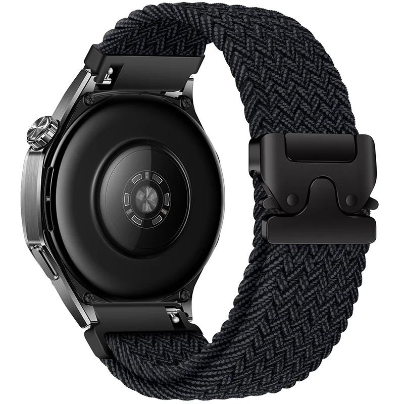 Braided Loop Strap For Huawei Watch GT5 4 3 2 5 Pro 46mm Parachute Buckle Nylon Comfortable Watchband For Samsung Watch 7 6 5 4