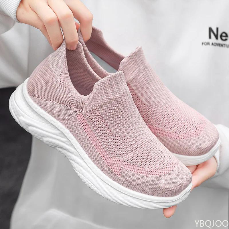 Fashion Ladies New casual Shoes Soft soled comfortable lazy shoes Breathable light Women's shoes Outdoor non slip walking shoe Mujer