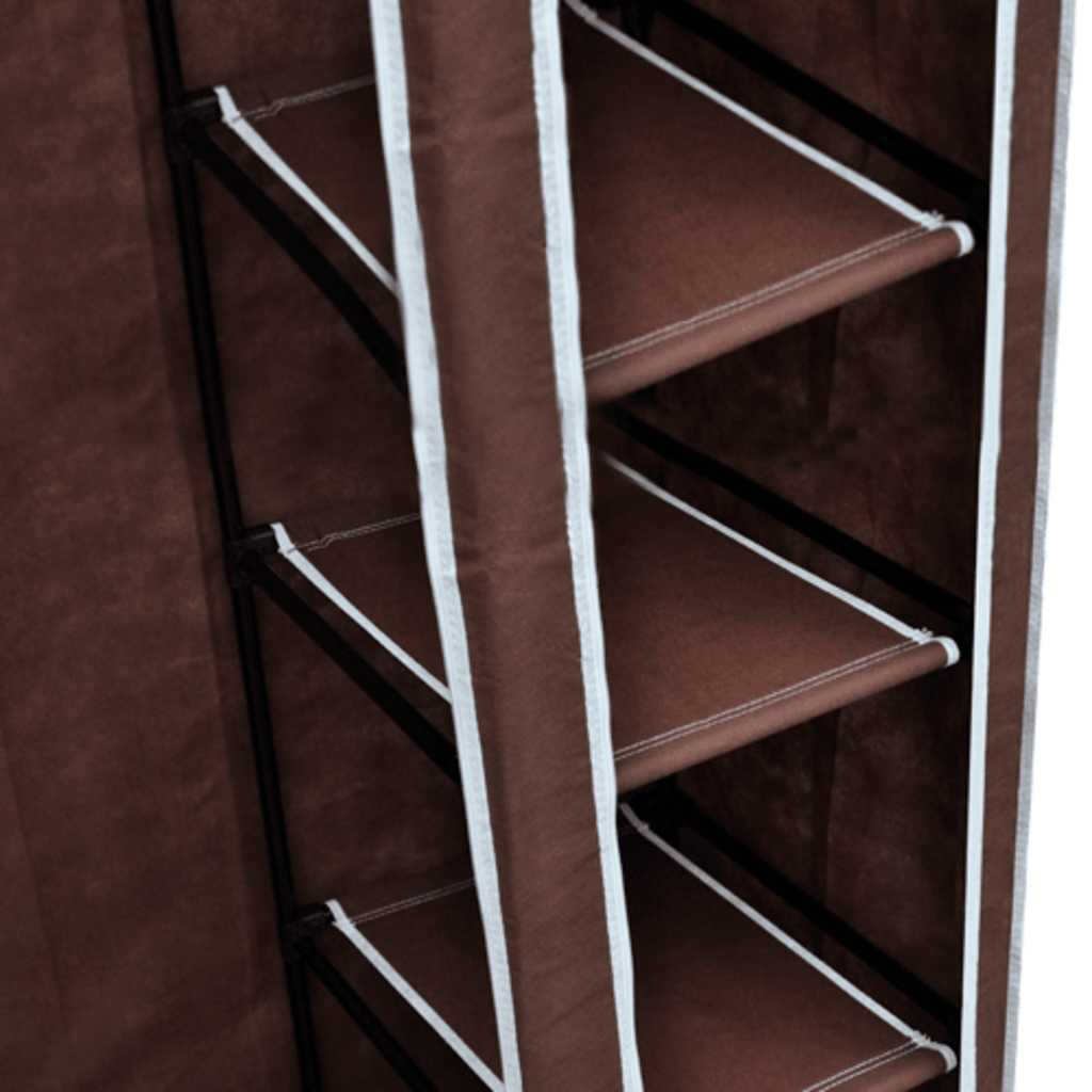 vidaXL Stoffschrank Braun