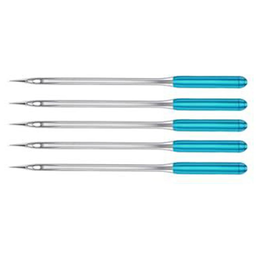 5Pcs Sewing Machine Needle Colorful Stainless Steel Needle Regular Point Machine Needle for Sewing Machine Accessories