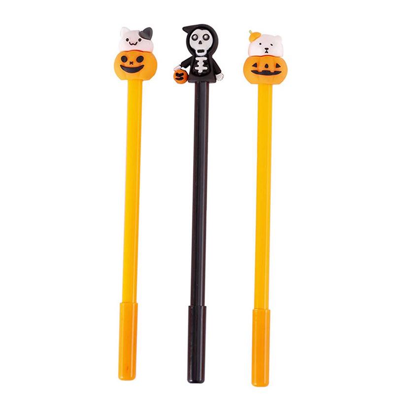 Halloween Cute Gel Pen with Pumpkin, Lantern, Bat, and Ghost Designs - Perfect for Students and Office Use
