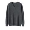 New seven-pin thickened V-neck cashmere sweater men's loose sweater long-sleeved loose top