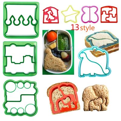 Ausstecherform, Tierform, umweltfreundliches Silikon, DIY-Cartoon-Muster, Backform für Sandwich