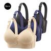 3-Piece Comfortable Lace Sports Bra Set for Women - Plus Size Cross-Back Design