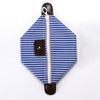 Striped Cosmetic Bag Portable Zippered Small Makeup Bag Foldable Stylish Toiletry Bag for Makeup Brushes Skincare Products