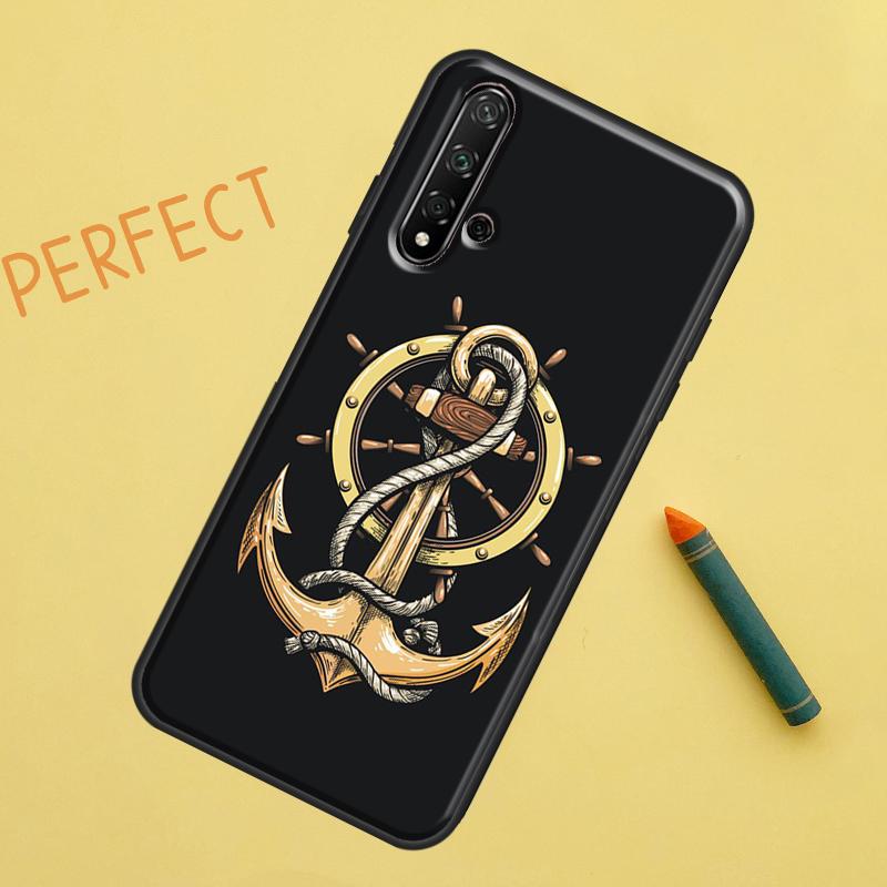 Anchor Sea Beach For Huawei Nova 5T 9 10 SE 7i 8i 11i 12i Y60 Y61 Y70 Y72 Y73 Y90 Y91 P20 P30 P40 Lite Case