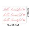 3Pc/Sheet  Transparent Passenger Princess Hello Beautiful Hello Gorgeous Rearview Mirror Decal Car Ornament Car Mirror Sticker