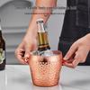 304 Stainless Steel Hammered Gold Ice Bucket
