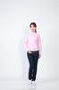 Seven Uniform GH7021-2 Long Sleeve Stand Collar Oxford Shirt, Pink, Size 5L