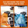 Car Heater,12V Fast Heating and Cooling Fan Portable Windshield Defogger and Defroster Plug into for Car RV SUV (Black)