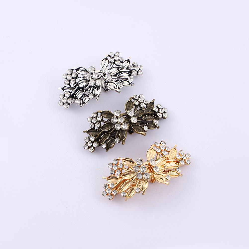 Rhinestone Wool Clothes Clip, Clip, Alloy Corner Buckle, Collar Clip, Scarf Clip, European And American Waist Clip, Fixed Brooch